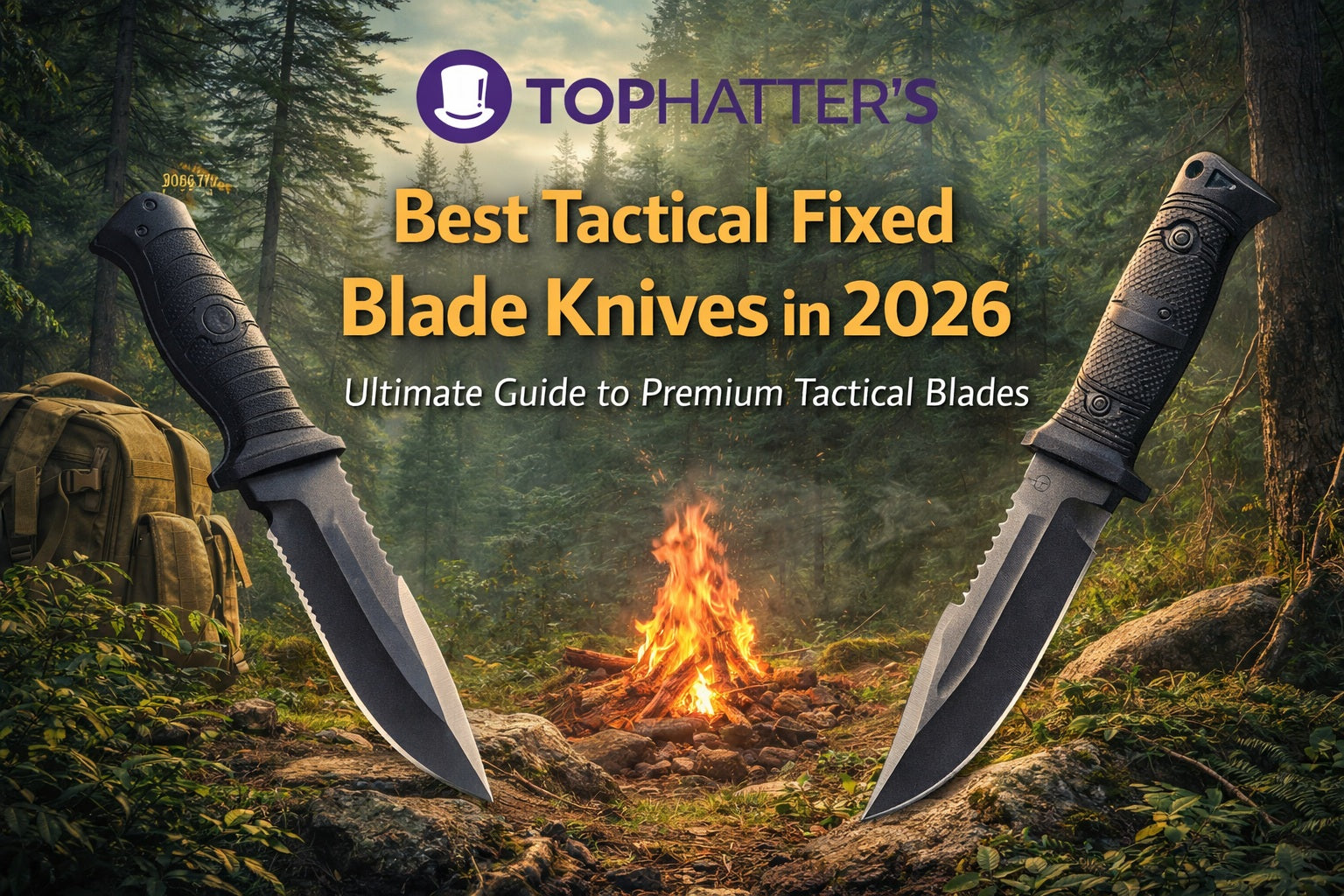 Best Tactical Fixed Blade Knives in 2026: Ultimate Guide to Premium Tactical Blades Tophatter's Blog Banner Image
