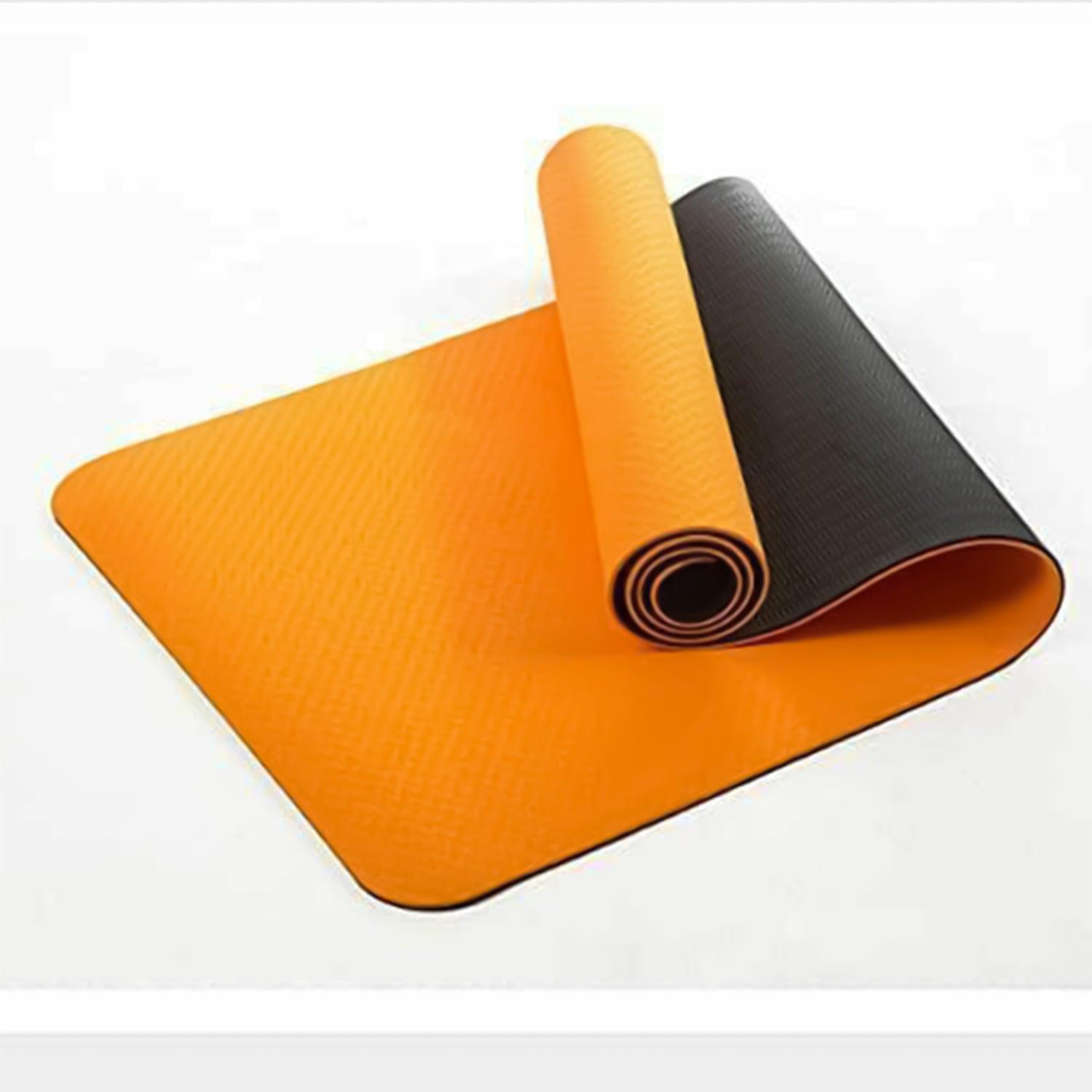 Thickest Yoga Mat - TPE Gymnastics Mat, Training Mat, Non-Slip Pilates Mat, Yoga Fitness Mat, Eco friendly Yoga mat for fitness Gym Yellow Yoga & Pilates Mats - Tophatter Daily Deals
