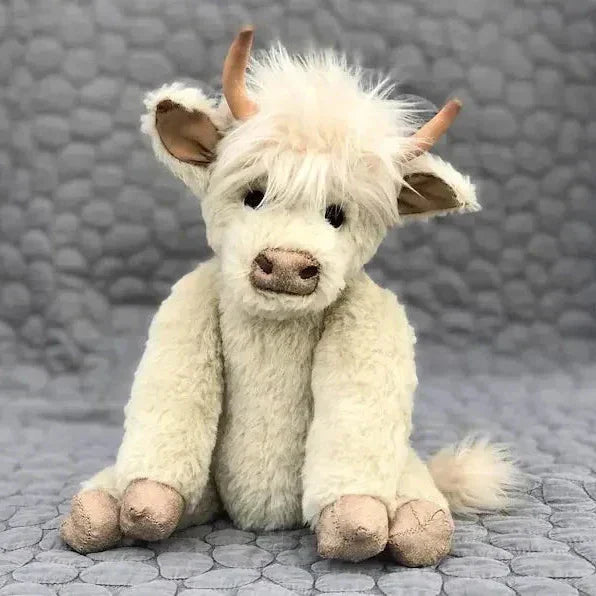 Highland Cow Plush Alpaca Fur Decor Fall 2025 Gift White - Tophatter Daily Deals