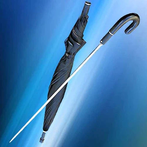 Rapier Umbrella Sword Tourist Handle Walking Cane With Black Umbrella Shaft Sword Canes - Tophatter Daily Deals