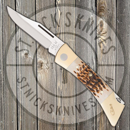 Case Knives XX-Changer - Large Lockback - Amber Bone Handle - 00050 Knives - Tophatter Daily Deals