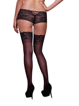 Tuscany Stay Up Thigh Highs with Lace Top Thigh Highs - Tophatter Daily Deals