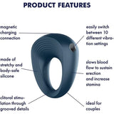 Satisfyer Ring 2 Power – Vibrating Cock Ring with 10 Vibration Programs > Cock Ring > Vibrating - Tophatter Daily Deals