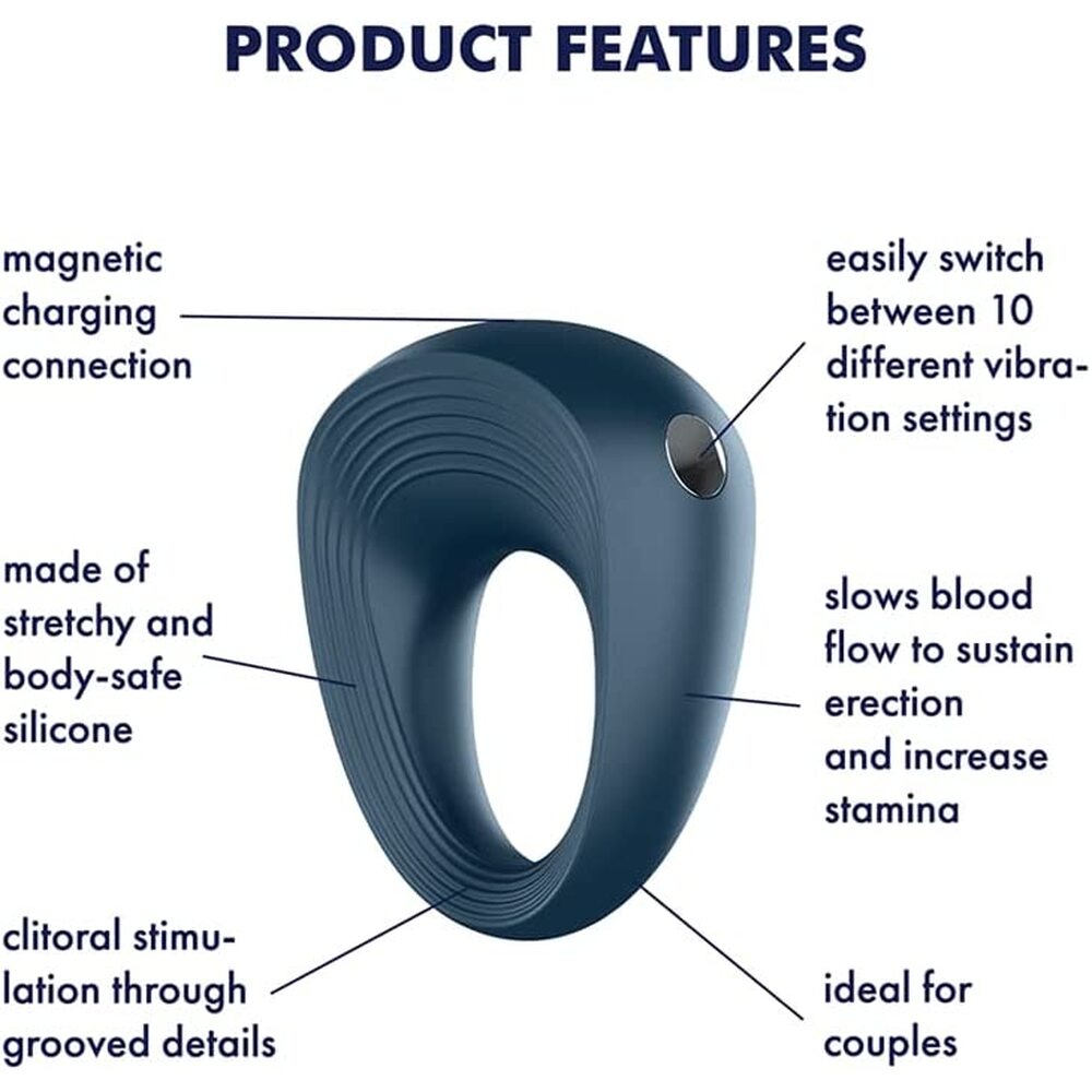 Satisfyer Ring 2 Power – Vibrating Cock Ring with 10 Vibration Programs > Cock Ring > Vibrating - Tophatter Daily Deals