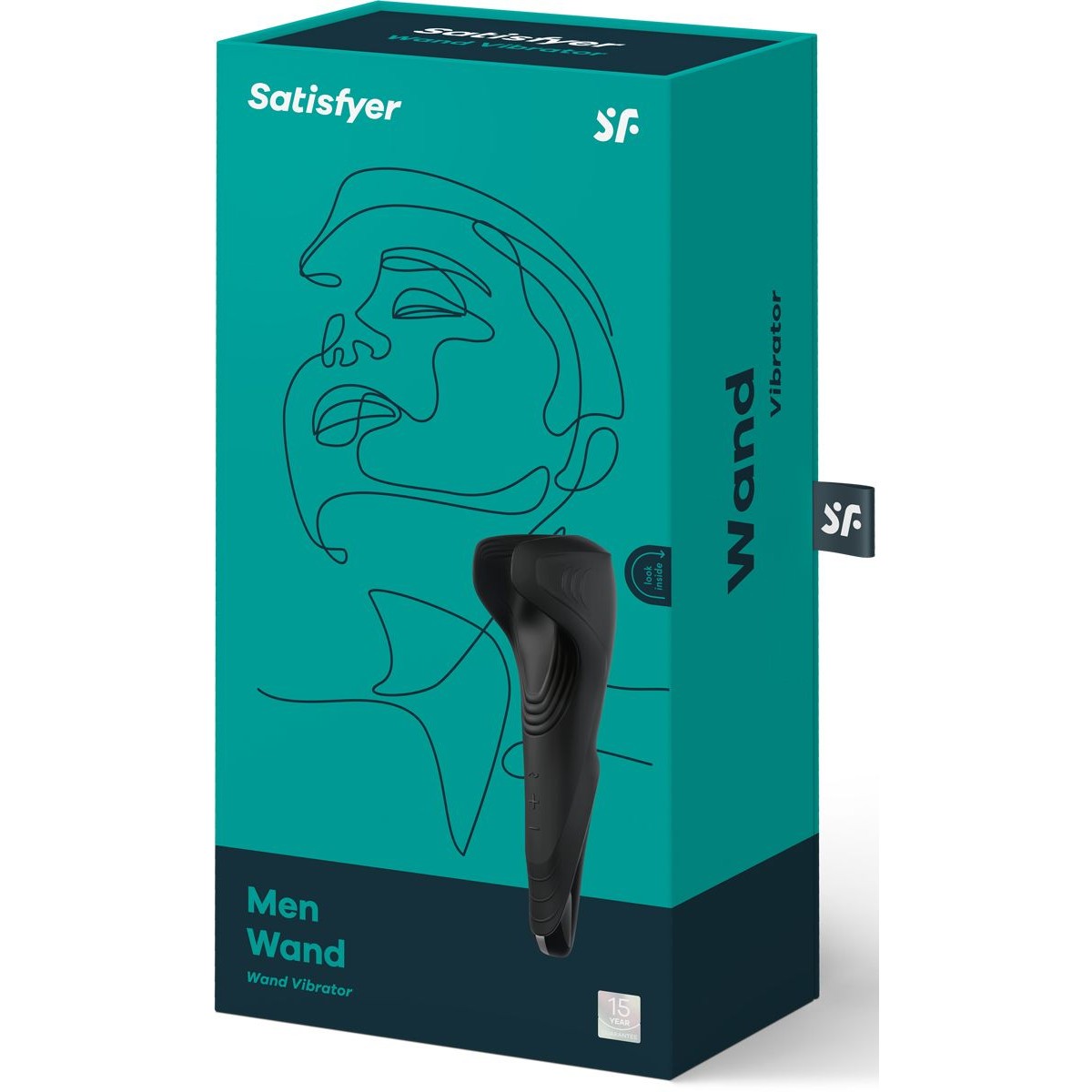 Satisfyer Men Wand Vibrating Stroker in Black Male Masturbator - Tophatter Daily Deals