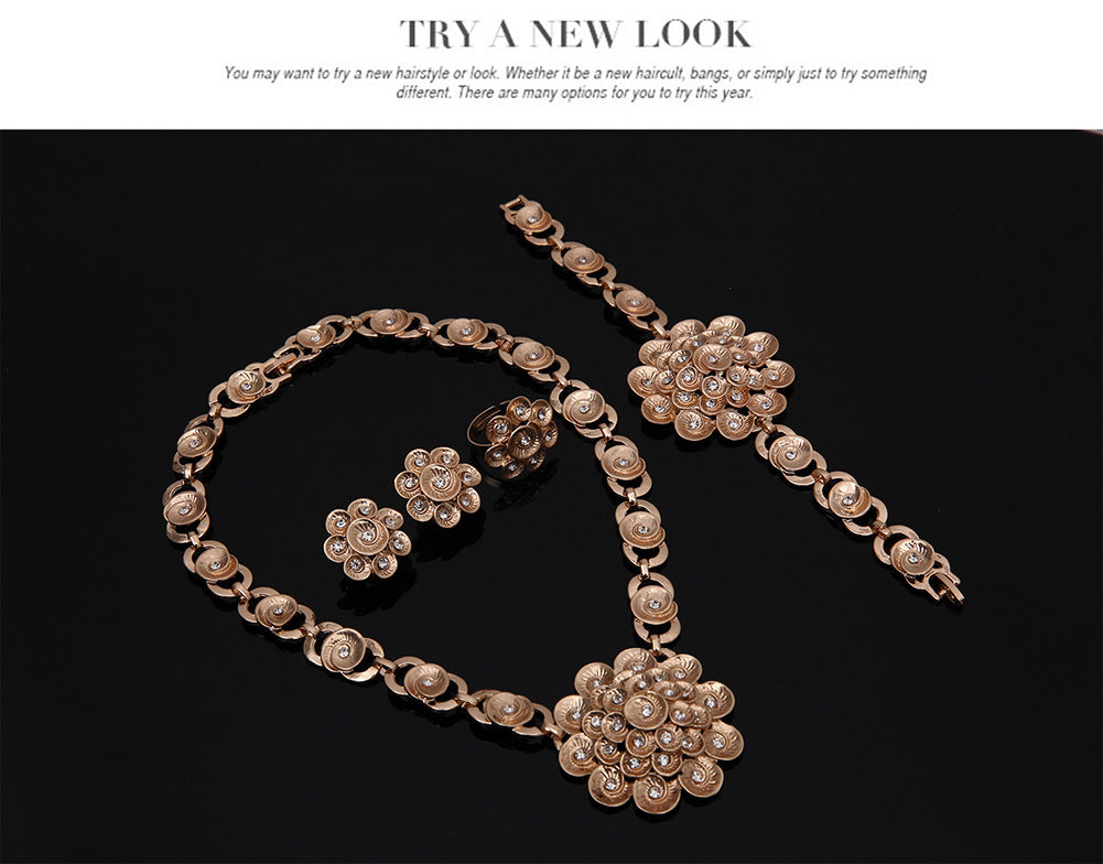 Alloy Four-piece Alloy Jewelry Set 0 - Tophatter Daily Deals