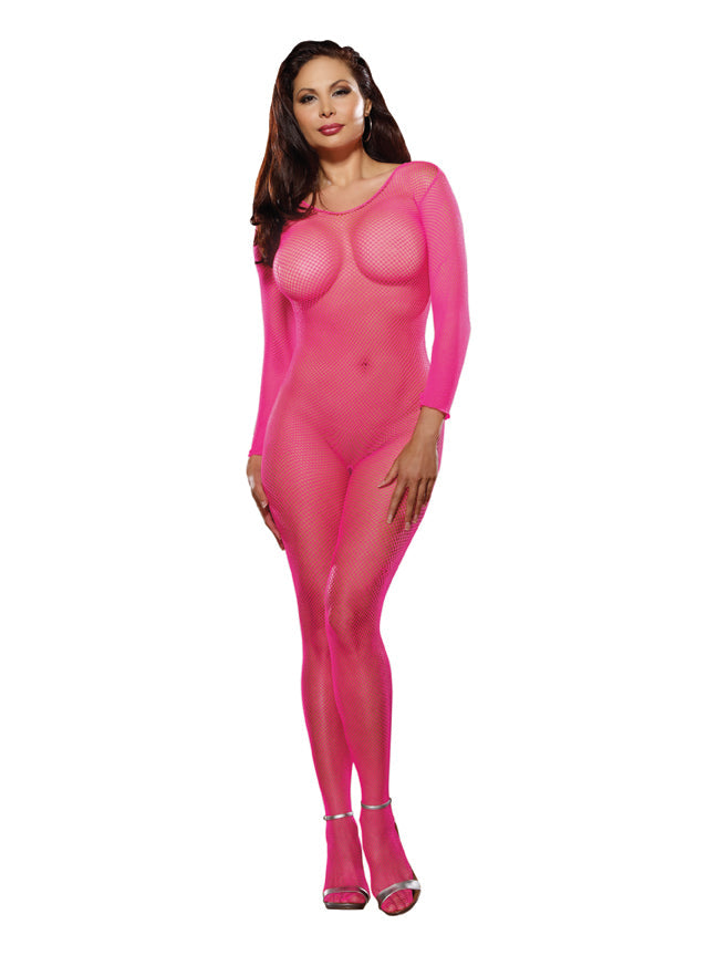Amsterdam Open Crotch Bodystocking Queen Neon Pink Body Stockings - Tophatter Daily Deals
