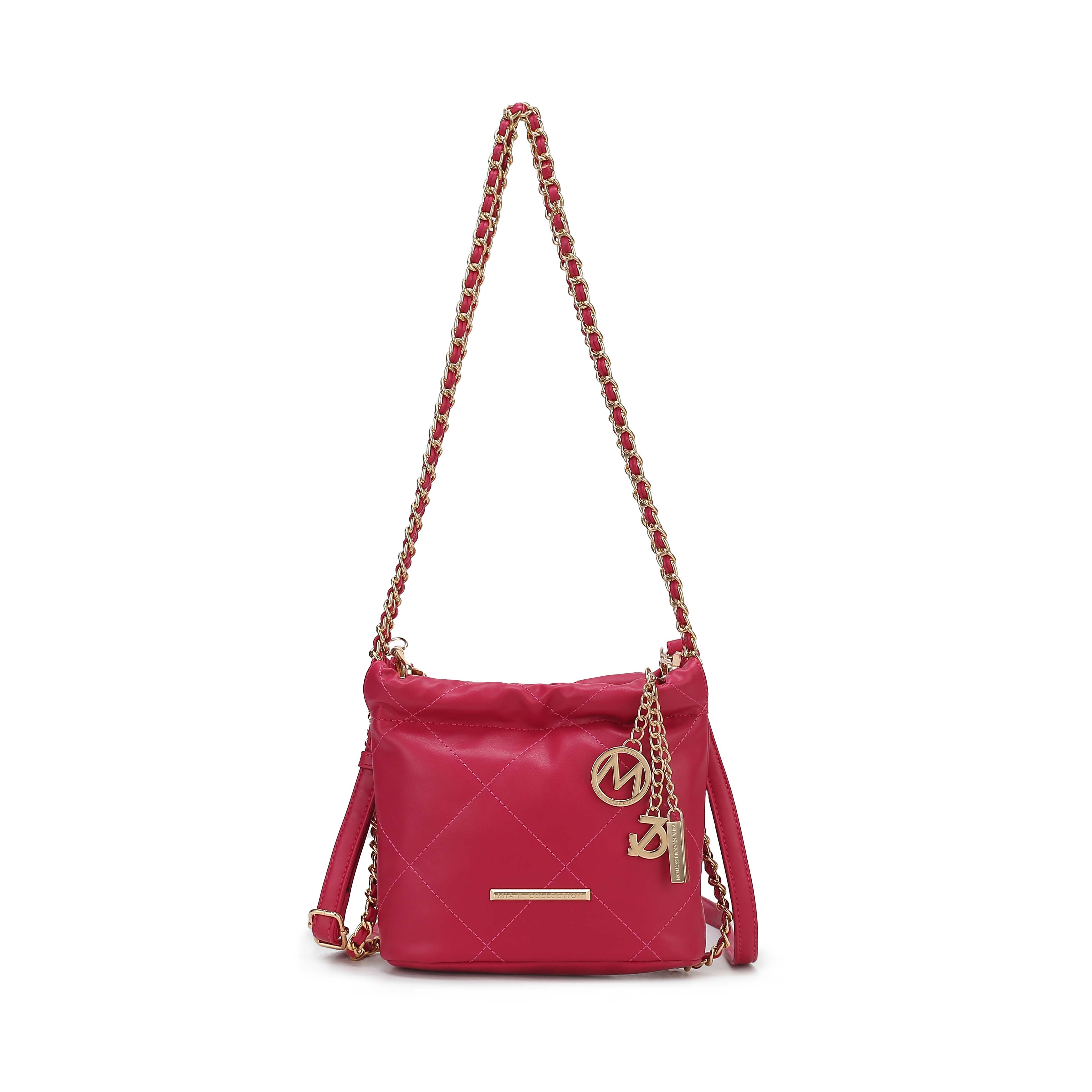 MKF Collection Women's Loriana Quilted Bag Fuchsia Bags - Tophatter Daily Deals