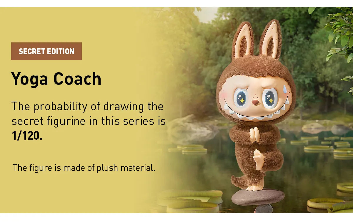 Genuine Pop Mart Labubu The Monsters Lazy Yoga Series Figures Mythical - Tophatter Daily Deals