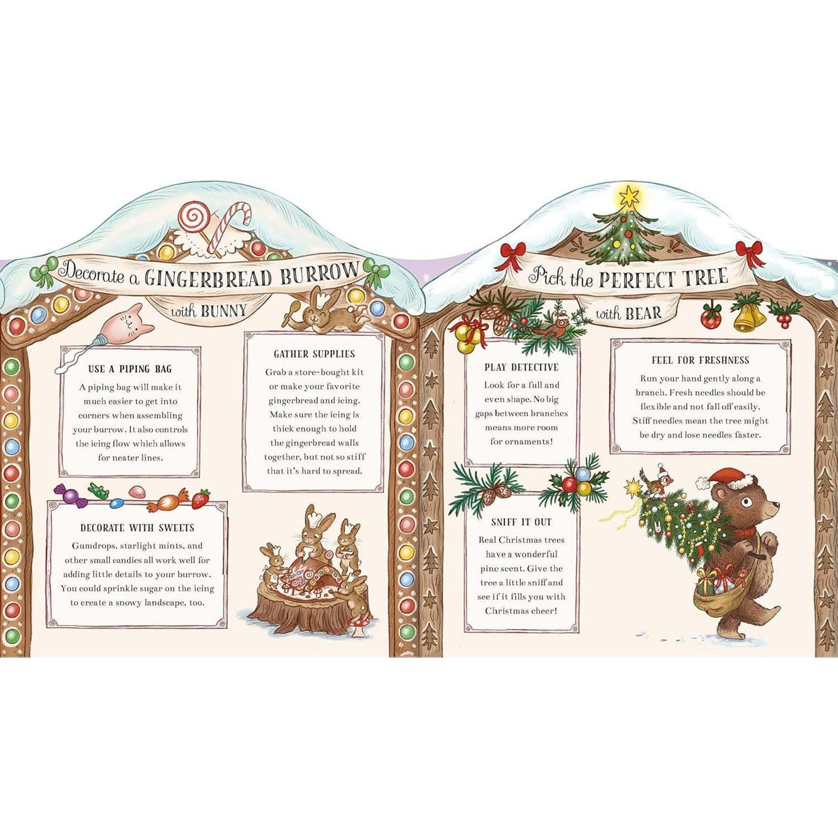 Brown Bear Wood Advent Book | Christmas is Coming to Town! Advent Calendar Book Advent Calendar - Tophatter Daily Deals