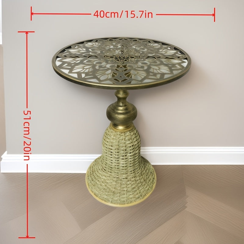 Wrought Iron Coffee Table for Living Spaces End Tables - Tophatter Daily Deals