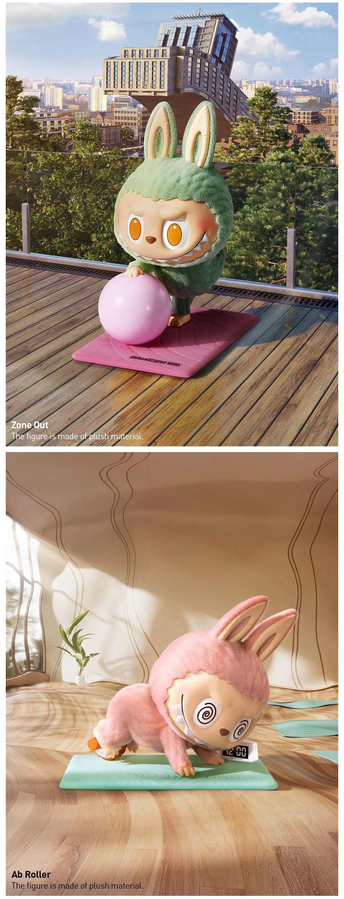 Genuine Pop Mart Labubu The Monsters Lazy Yoga Series Figures Mythical - Tophatter Daily Deals