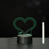 3D Acrylic Board Handwriting Message Board LED Light Style6 Black A 0 - Tophatter Daily Deals
