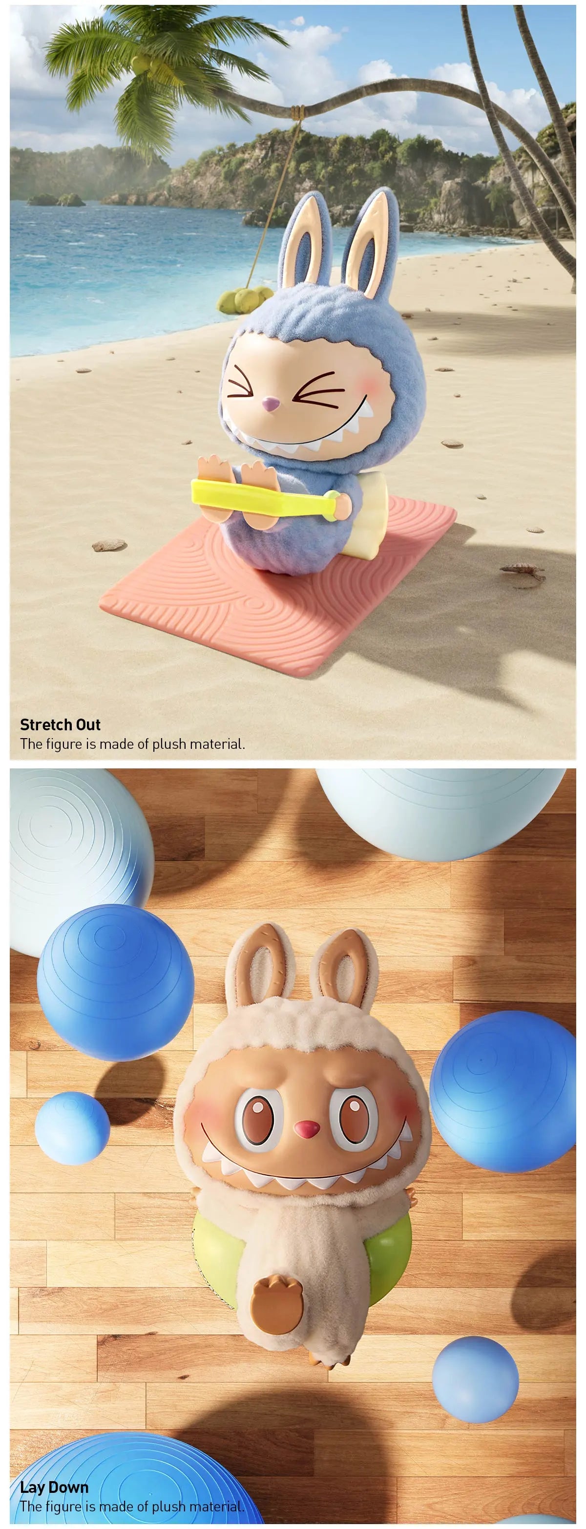 Genuine Pop Mart Labubu The Monsters Lazy Yoga Series Figures Mythical - Tophatter Daily Deals