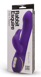Vibe Couture Rabbit Esquire Purple Silicone Vibrator 22cm Dual Stimulation and Waterproof > Vibrators > Ladies > Rabbit - Tophatter Daily Deals
