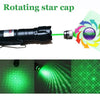 Green Laser Pointer Pen W/Clip High Power Military Grade 10 Miles + Star Cap + Battery + Charger 532nm Laser - Tophatter Daily Deals