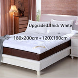 10cm Household Mattress Dormitory Soft Winter Warm Upgraded Thick White Set4 2pcs 0 - Tophatter Daily Deals
