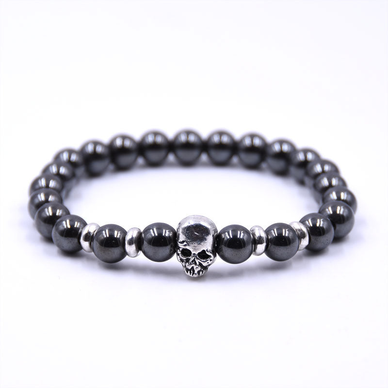 Beads Couple Jewelry Boys Hand Bead Jewelry Bracelet Jewelry Skull Head Four Pieces 0 - Tophatter Daily Deals