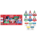Gonk Pyramid Christmas Crackers | Set of 6 Novelty Family Crackers & Trivia Game Christmas Cracker - Tophatter Daily Deals