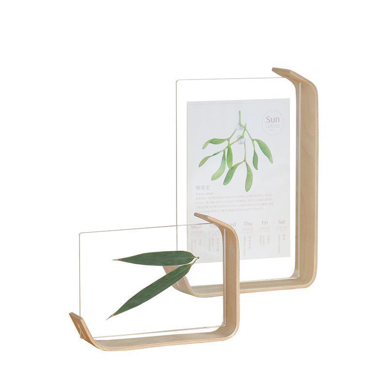 Acrylic Wooden Photo Frame Herbarium Display Frame Calendar DIY Frame Photo Frames For Wedding Party Picture Frame Photo Decor 0 - Tophatter Daily Deals