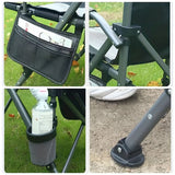 Portable Folding Recliner Chair with Side Pocket Outdoor Recreation > Camping > Camp Furniture - Tophatter Daily Deals