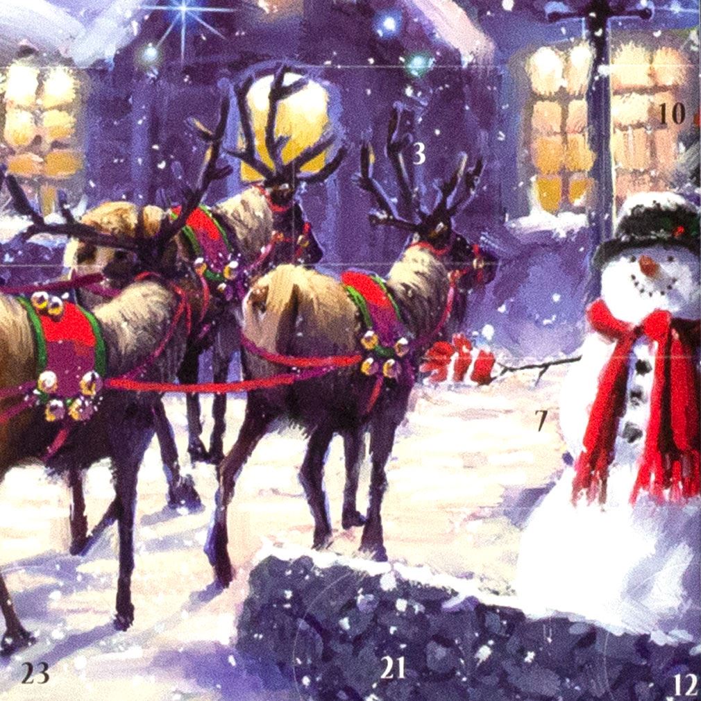 Christmas Eve Christmas Advent Calendar | Santa Picture Advent Calendar 46x37cm Advent Calendar - Tophatter Daily Deals