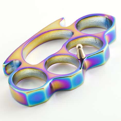 Rainbow Titanium Heavy Duty Buckle Paperweight Collectible Weapons - Tophatter Daily Deals
