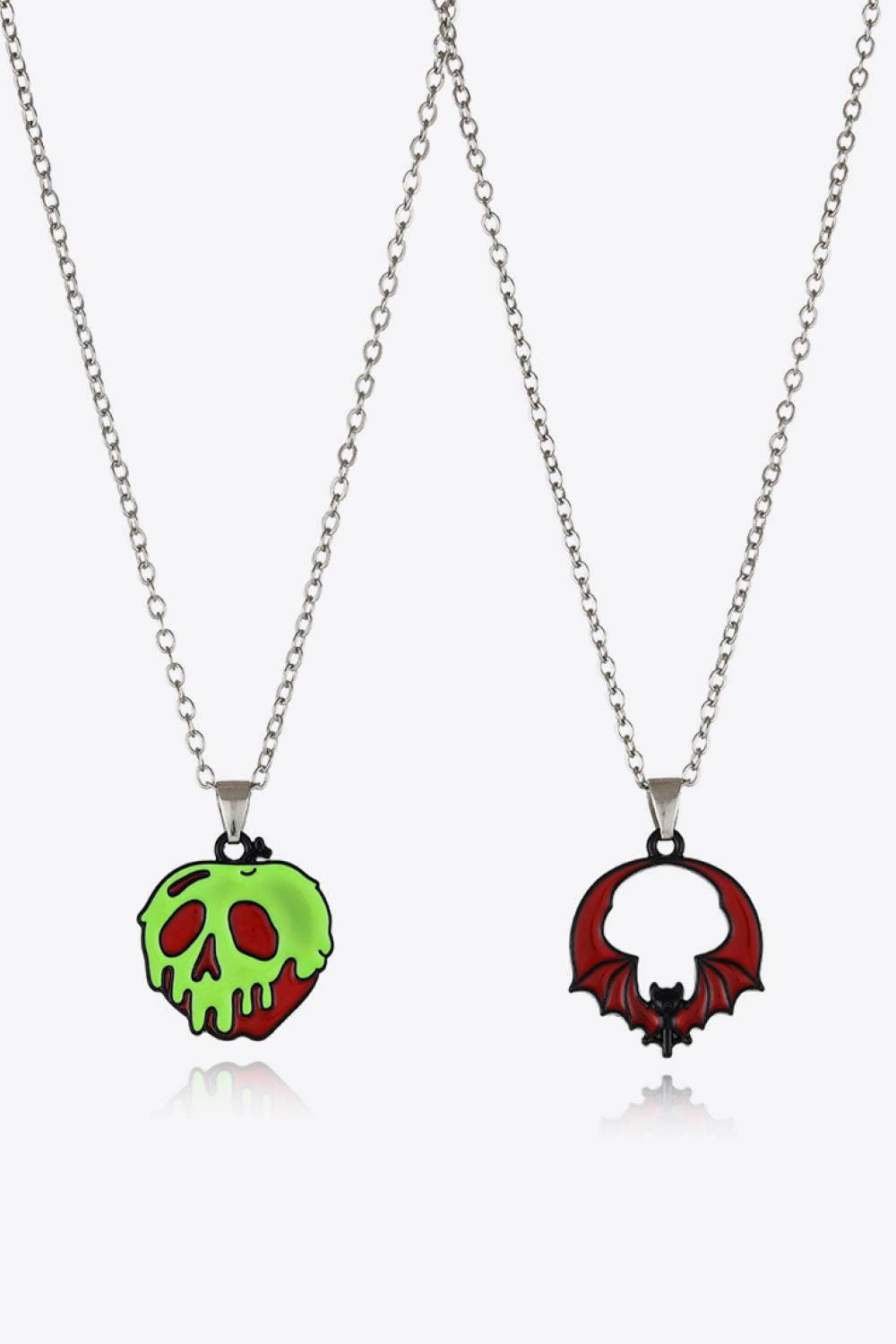 Two-Piece Halloween Theme Necklace Set Style H One Size Necklaces - Tophatter Daily Deals