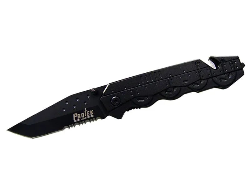 Tactical Tank Handle Rescue Spring Assisted knife - Tophatter Daily Deals