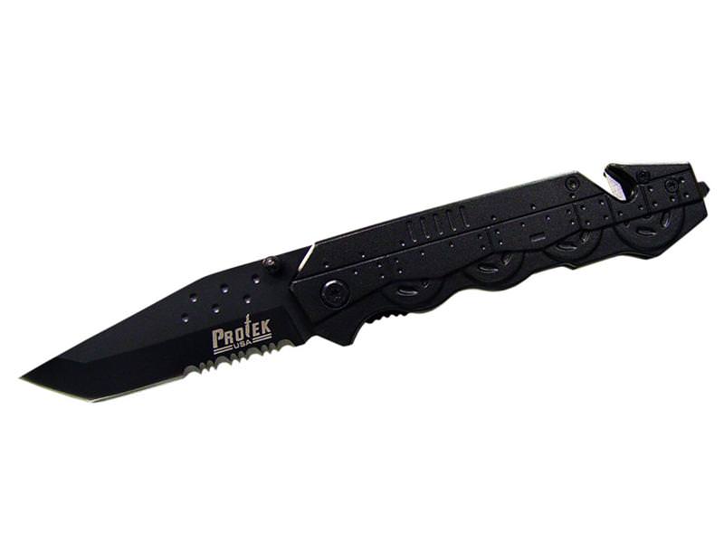 Tactical Tank Handle Rescue Spring Assisted knife - TOPHATTER'S ARMORY DEALS Collectible Weapons - Tophatter Daily Deals