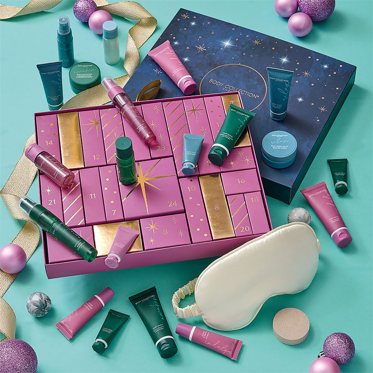 Body Collection Christmas Advent Calendar | Skin Care Advent Calendar for Women Advent Calendar - Tophatter Daily Deals