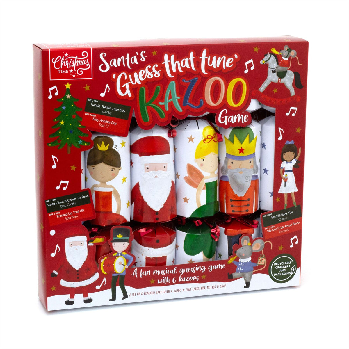 6 Kazoo Christmas Crackers | Family Musical Guess That Tune Game with Kazoo Christmas Cracker - Tophatter Daily Deals