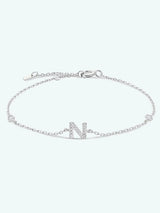 L To P Zircon 925 Sterling Silver Bracelet N-Silver One Size Bracelets - Tophatter Daily Deals