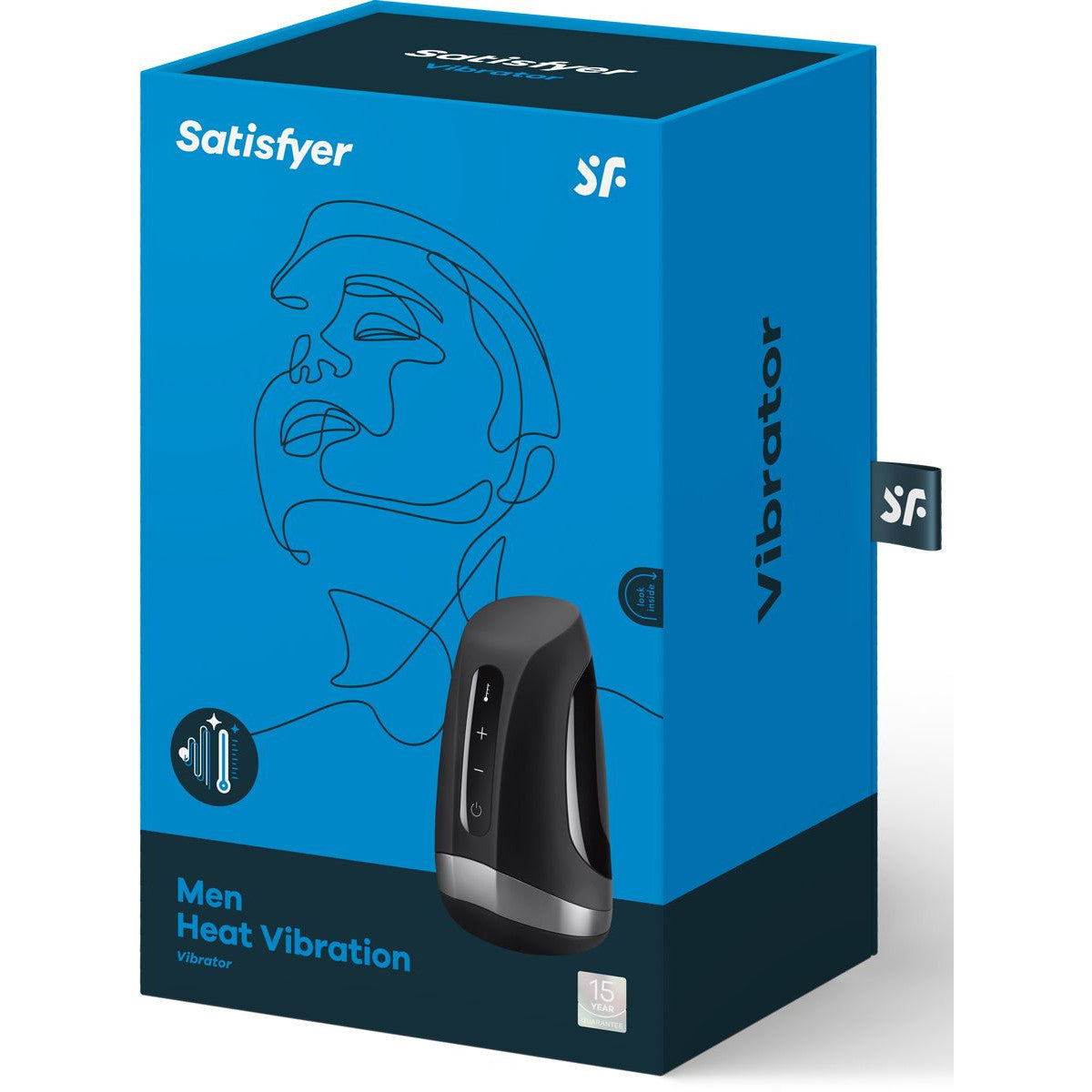 Satisfyer Men Heat Vibration Blowjob Masturbator Male Masturbator - Tophatter Daily Deals