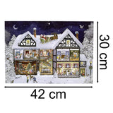 Nostalgic Christmas Time Advent Calendar | Traditional Advent Calendar - A3 Advent Calendar - Tophatter Daily Deals