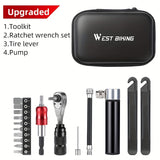 Bike Repair Tool Kit with Pump and Bag Bicycle Accessories - Tophatter Daily Deals