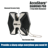 ACCUSHARP TWO TIER SHARPENER - DIAMOND - Tophatter's Army Deals KNIVES - Tophatter Daily Deals