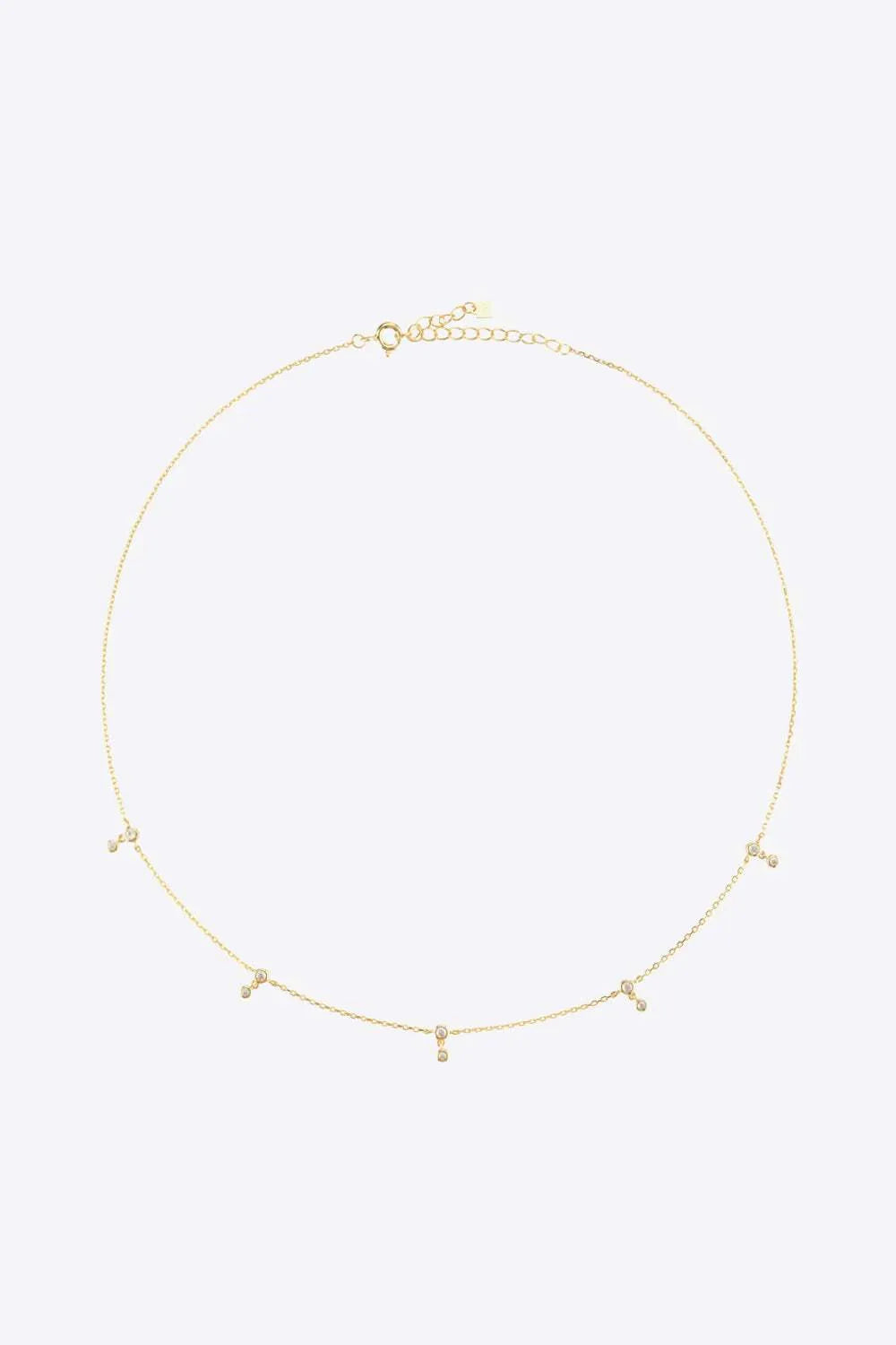 Zircon 925 Sterling Silver Necklace Necklaces - Tophatter Daily Deals