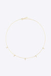 Zircon 925 Sterling Silver Necklace Necklaces - Tophatter Daily Deals