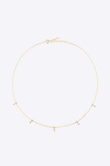 Zircon 925 Sterling Silver Necklace Necklaces - Tophatter Daily Deals