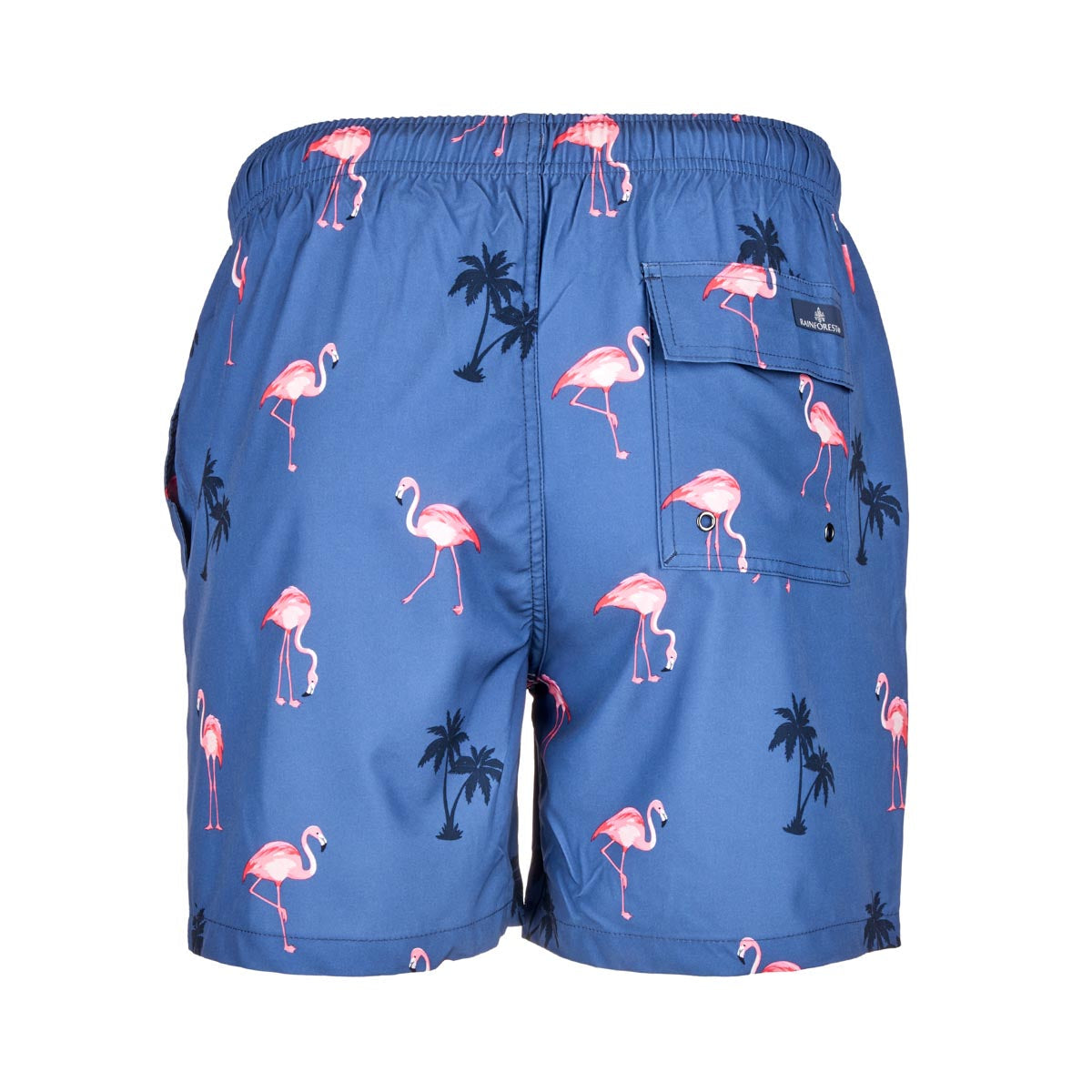 Rainforest Men's Flamingo Blues Swim Trunks Swimsuits - Tophatter Daily Deals