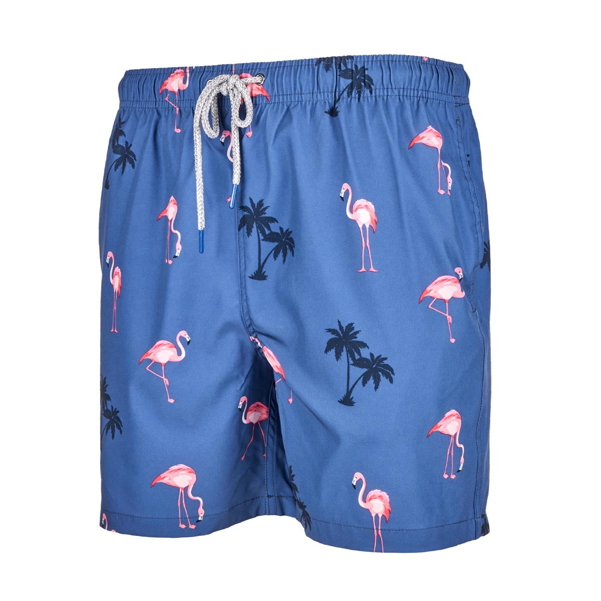 Rainforest Men's Flamingo Blues Swim Trunks Swimsuits - Tophatter Daily Deals