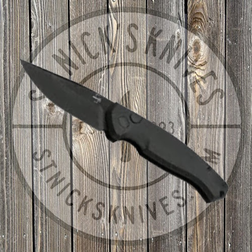 Boker Plus Karakurt AUTO Folding Knife 3.07" 154CM Black Cerakote Blade, Black Aluminum Handles - 01BO363 - Tophatter Daily Deals