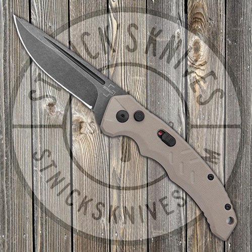 Boker Plus Intention II - Coyote Tan G10 - Automatic - 01B0483 Knives - Tophatter Daily Deals
