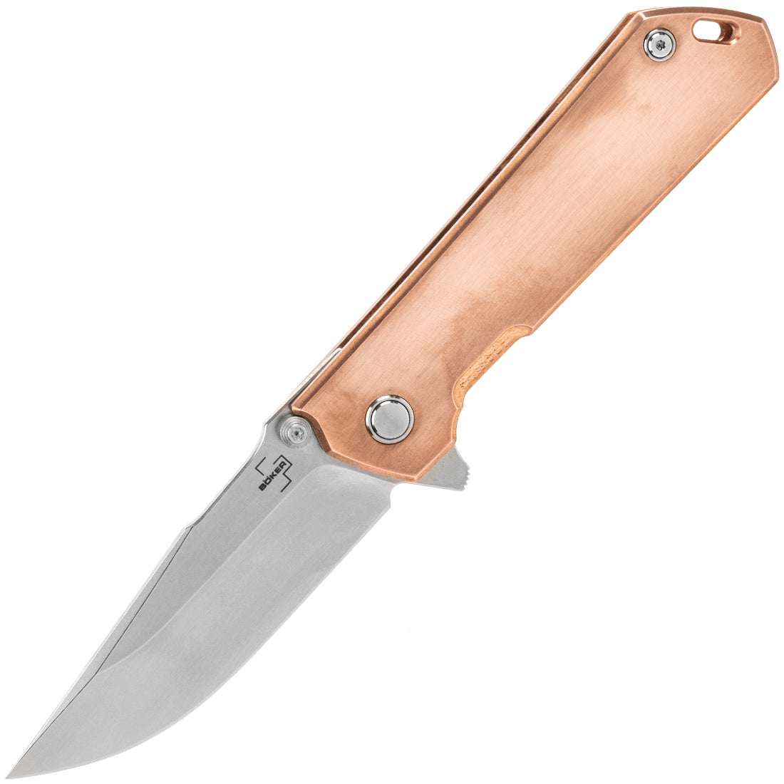 Boker Plus - Kihon Assisted Flipper - Burnished Copper Handles - D2 Satin Blade - 01BO165 Knives - Tophatter Daily Deals