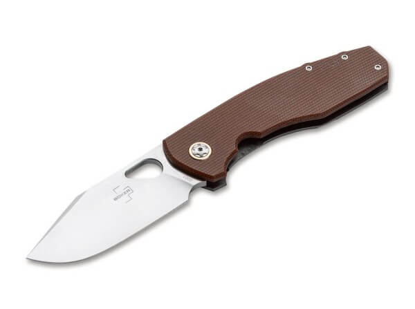 Boker Plus Vox - Frame Lock Knife - Brown Micarta - 01BO388 Knives - Tophatter Daily Deals