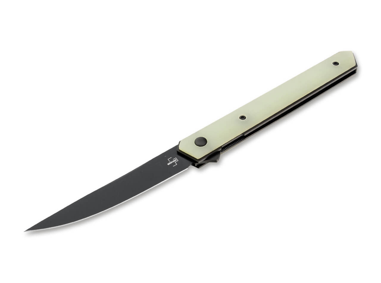Boker Plus - Kwaiken Air Flipper Knife - VG-10 Black Blade - Jade G10 Handles - 01BO343 Knives - Tophatter Daily Deals