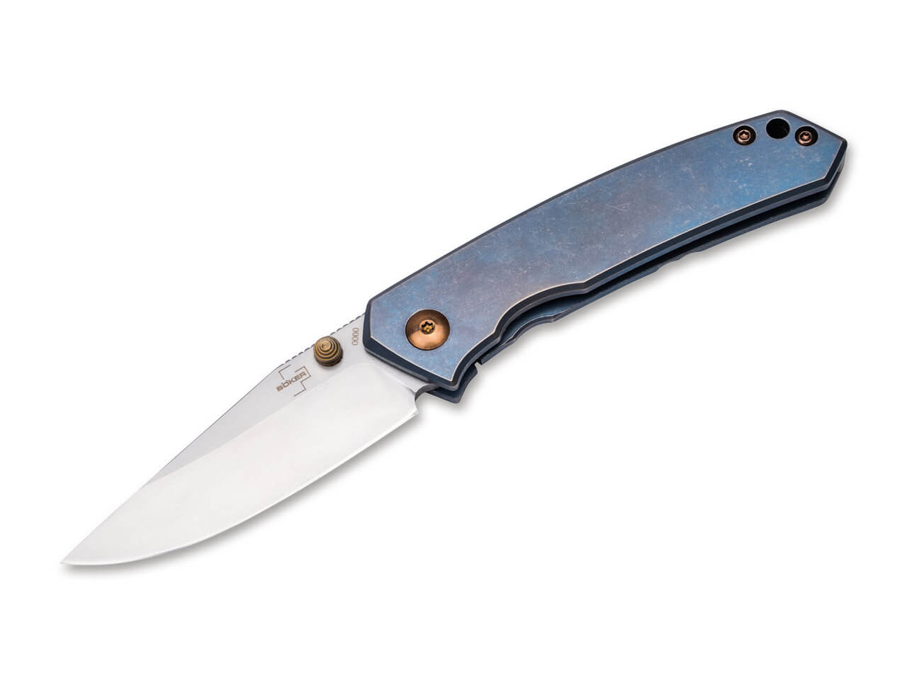 Boker Plus Canoe - Titanium Handle - CPM-S35VN - Frame Lock - 01BO494 Knives - Tophatter Daily Deals