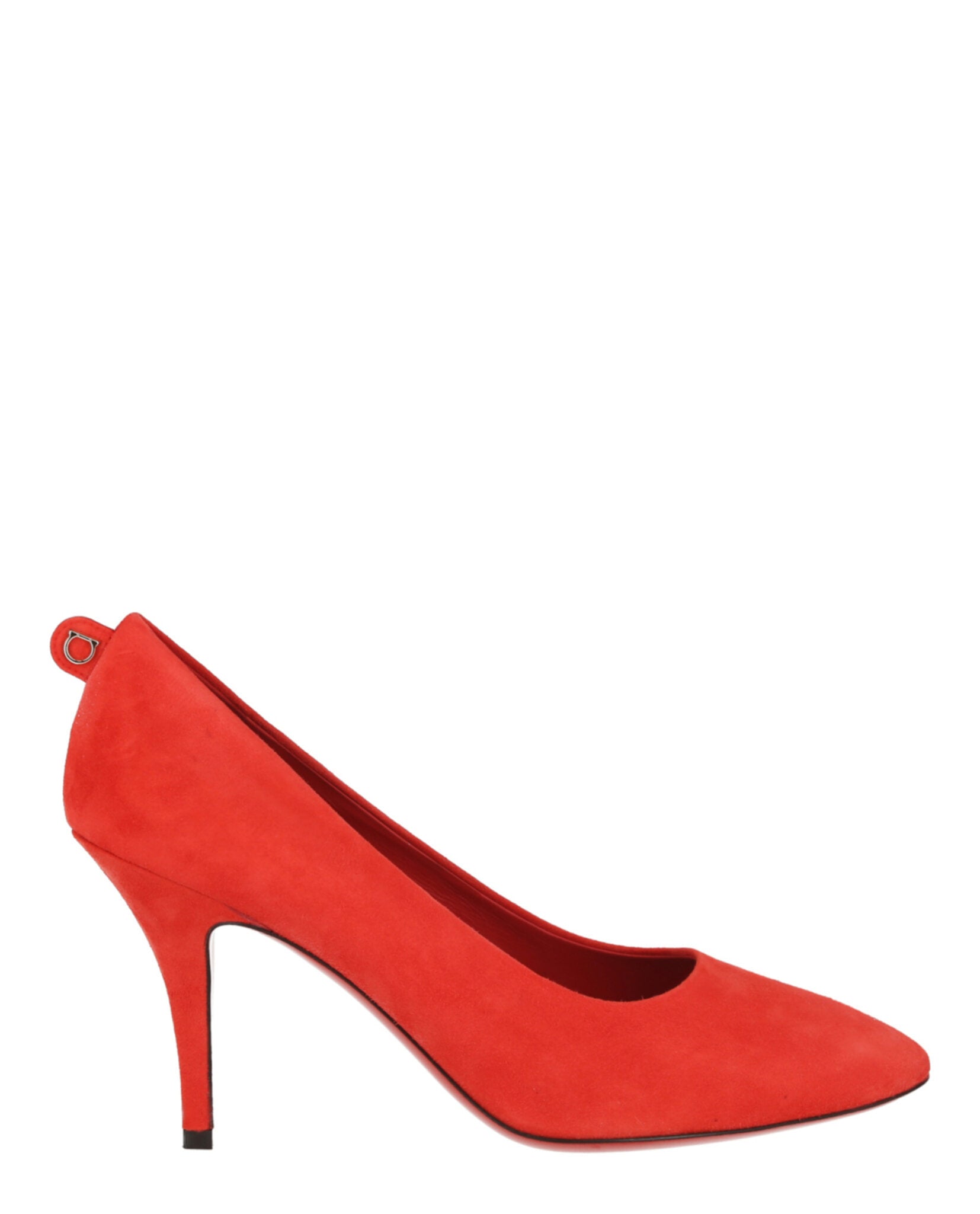 Ferragamo Judy Suede Pumps Red Footwear - Tophatter Daily Deals