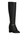 Ferragamo Triba Leather Knee-High Boots Footwear - Tophatter Daily Deals
